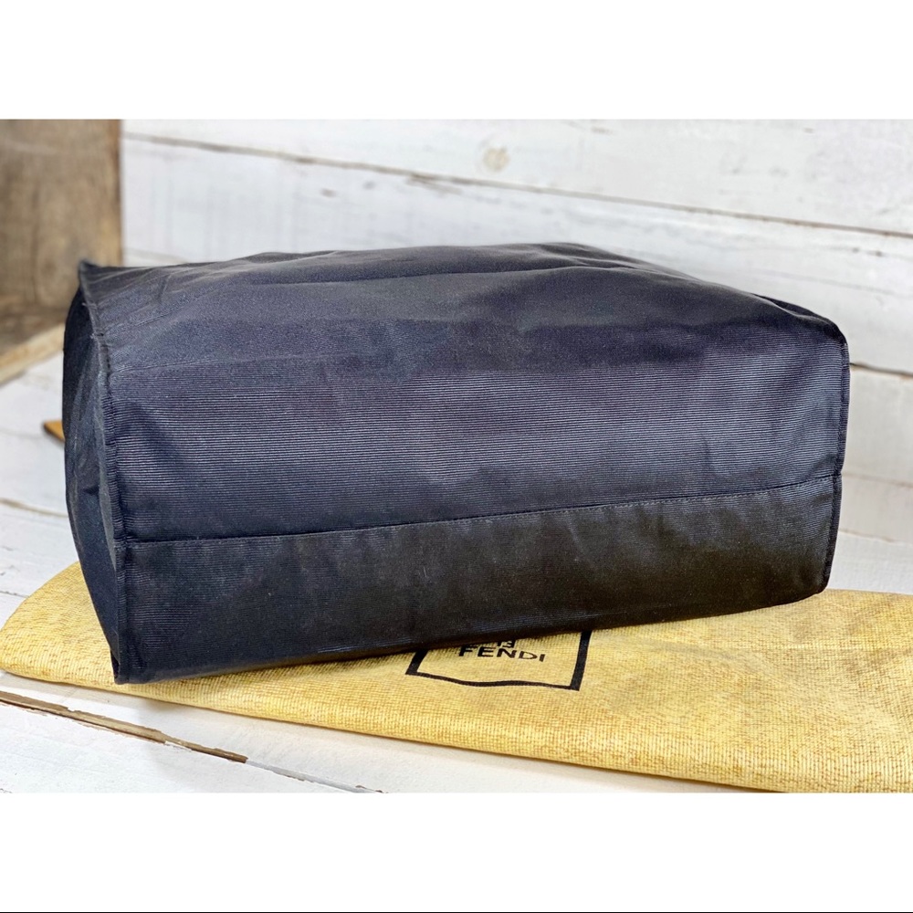 |SOLD| Fendi Sas 1925 Canvas Black Nylon Tote - Picture 5 of 9